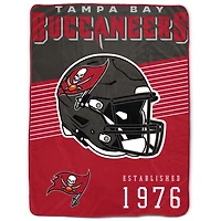 Tampa Bay Buccaneers 60" x 80" Helmet Stripes Royal Plush Blanket