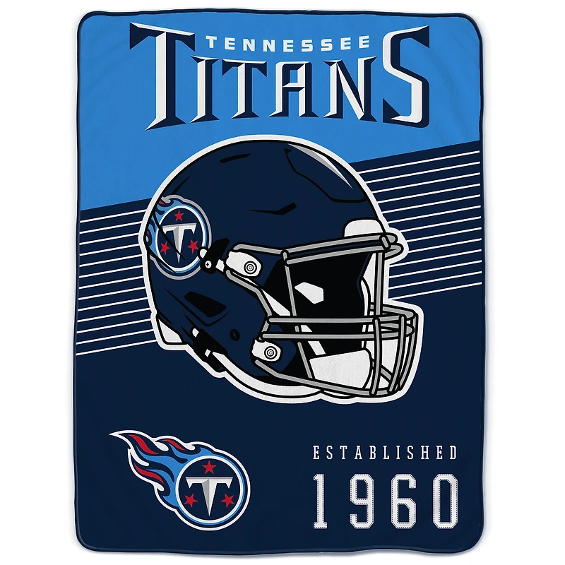 Tennessee Titans 60" x 80" Helmet Stripes Royal Plush Blanket
