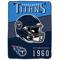 Tennessee Titans 60" x 80" Helmet Stripes Royal Plush Blanket