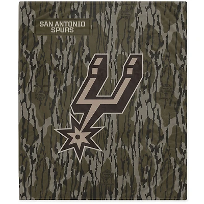 San Antonio Spurs 50" x 60" Mossy Oak Flannel Fleece Blanket