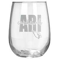 Arizona Cardinals Etched 17oz. City Stemless Wine Glass