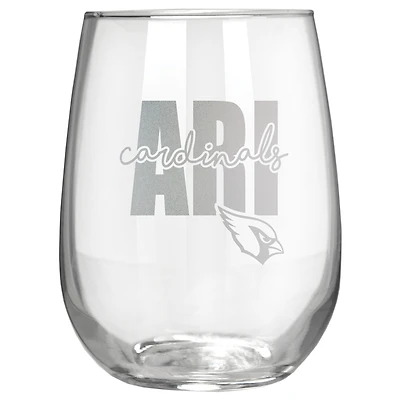 Arizona Cardinals Etched 17oz. City Stemless Wine Glass