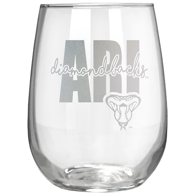 Arizona Diamondbacks Etched 17oz. City Stemless Wine Glass