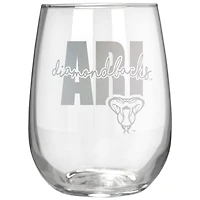 Arizona Diamondbacks Etched 17oz. City Stemless Wine Glass