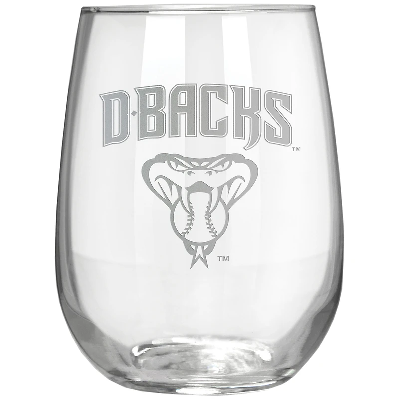 Arizona Diamondbacks Etched 17oz. Rally Cry Stemless Wine Glass