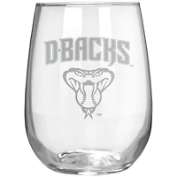 Arizona Diamondbacks Etched 17oz. Rally Cry Stemless Wine Glass