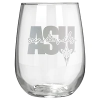 Arizona State Sun Devils Etched 17oz. City Stemless Wine Glass