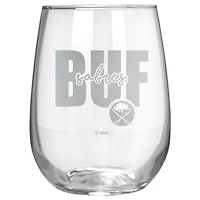 Buffalo Sabres Etched 17oz. City Stemless Wine Glass