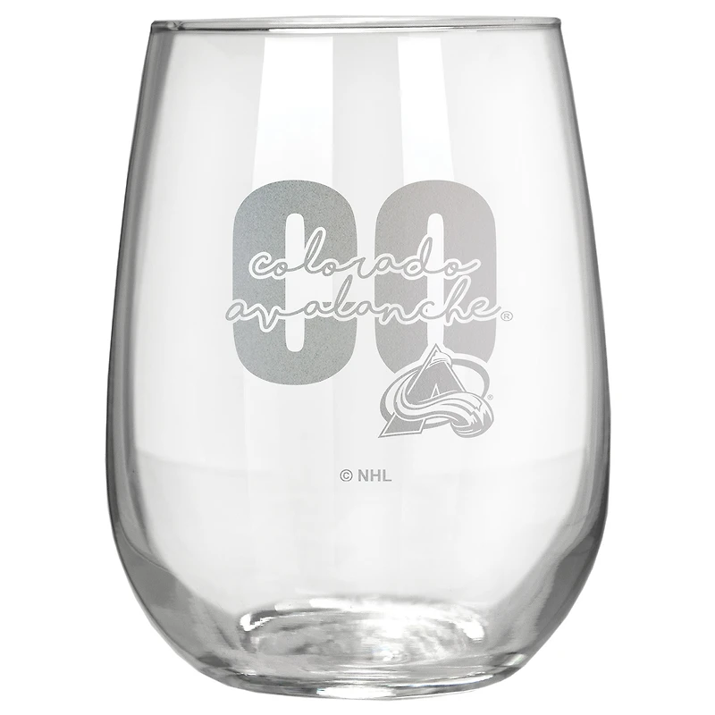 Colorado Avalanche Etched 17oz. City Stemless Wine Glass