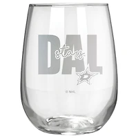 Dallas Stars Etched 17oz. City Stemless Wine Glass