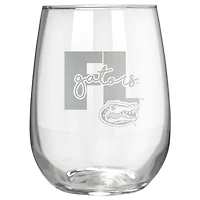 Florida Gators Etched 17oz. City Stemless Wine Glass