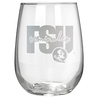 Florida State Seminoles Etched 17oz. City Stemless Wine Glass