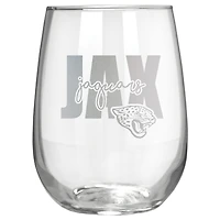 Jacksonville Jaguars Etched 17oz. City Stemless Wine Glass
