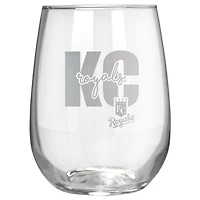 Kansas City Royals Etched 17oz. City Stemless Wine Glass