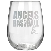 Los Angeles Angels Etched 17oz. City Stemless Wine Glass
