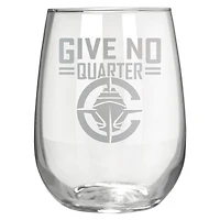 LA Clippers Etched 17oz. Rally Cry Stemless Wine Glass