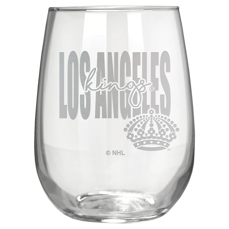 Los Angeles Kings Etched 17oz. City Stemless Wine Glass