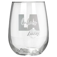 Los Angeles Lakers Etched 17oz. City Stemless Wine Glass
