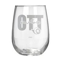 Ottawa Senators Etched 17oz. City Stemless Wine Glass