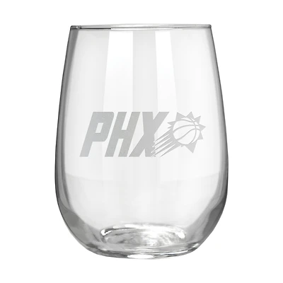 Phoenix Suns Etched 17oz. Rally Cry Stemless Wine Glass