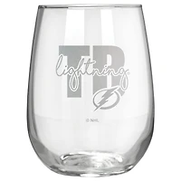 Tampa Bay Lightning Etched 17oz. City Stemless Wine Glass