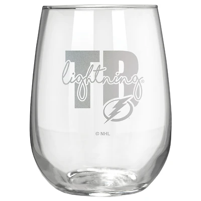 Tampa Bay Lightning Etched 17oz. City Stemless Wine Glass