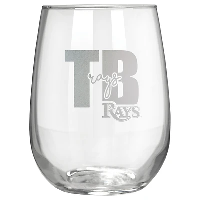 Tampa Bay Rays Etched 17oz. City Stemless Wine Glass