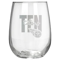 Tennessee Titans Etched 17oz. City Stemless Wine Glass