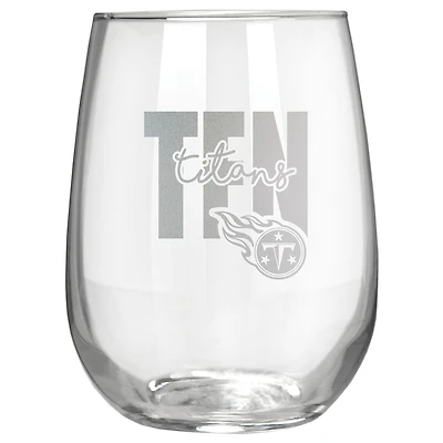 Tennessee Titans Etched 17oz. City Stemless Wine Glass