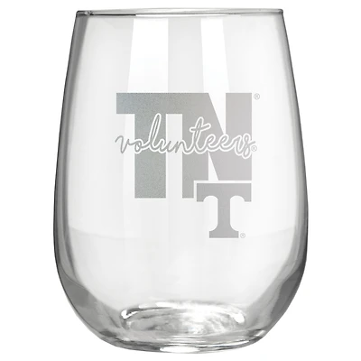 Tennessee Volunteers Etched 17oz. City Stemless Wine Glass