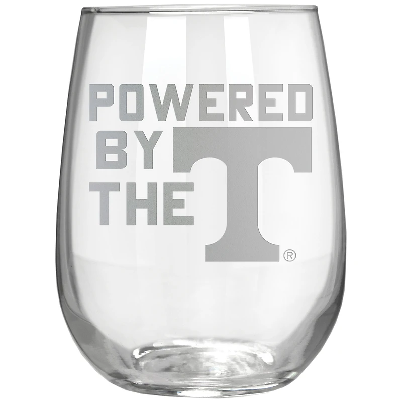 Tennessee Volunteers Etched 17oz. Rally Cry Stemless Wine Glass
