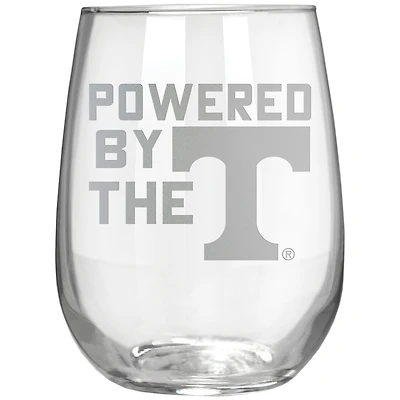 Tennessee Volunteers Etched 17oz. Rally Cry Stemless Wine Glass