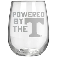 Tennessee Volunteers Etched 17oz. Rally Cry Stemless Wine Glass