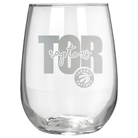 Toronto Raptors Etched 17oz. City Stemless Wine Glass