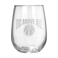 Washington Wizards Etched 17oz. Rally Cry Stemless Wine Glass