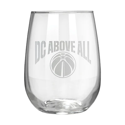 Washington Wizards Etched 17oz. Rally Cry Stemless Wine Glass