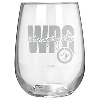 Winnipeg Jets Etched 17oz. City Stemless Wine Glass