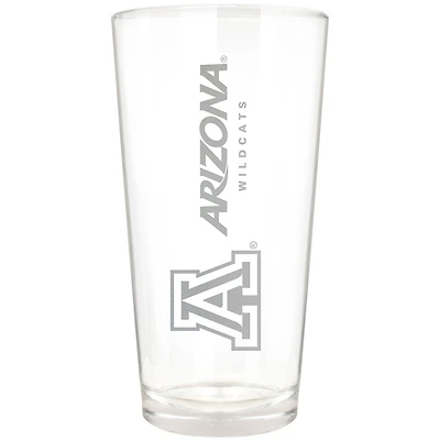 Arizona Wildcats Etched 16oz. Vertical Rally Cry Pint Glass