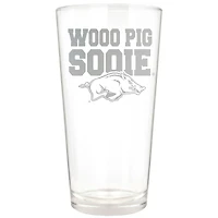 Arkansas Razorbacks Etched 16oz. Rally Cry Pint Glass