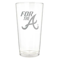 Atlanta Braves Etched 16oz. Rally Cry Pint Glass