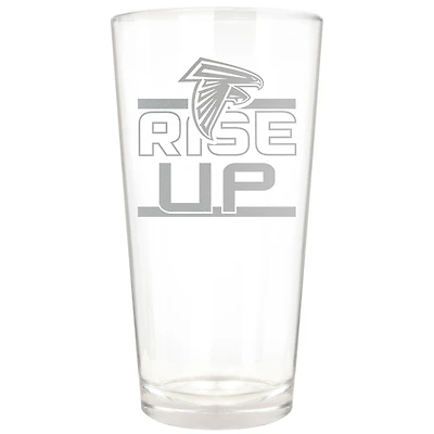 Atlanta Falcons Etched 16oz. Rally Cry Pint Glass