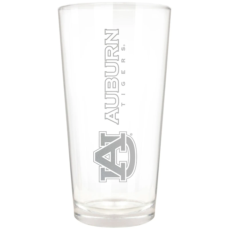 Auburn Tigers Etched 16oz. Vertical Rally Cry Pint Glass
