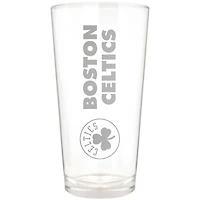 Boston Celtics Etched 16oz. Vertical Rally Cry Pint Glass