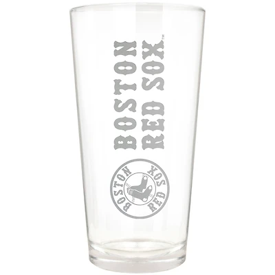 Boston Red Sox Etched 16oz. Vertical Rally Cry Pint Glass