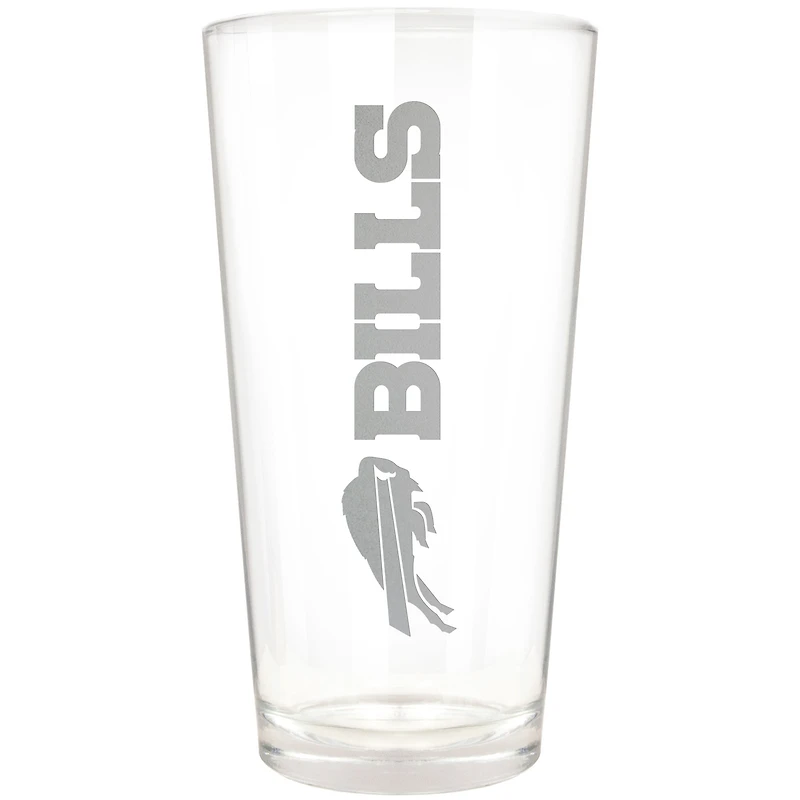 Buffalo Bills Etched 16oz. Vertical Rally Cry Pint Glass