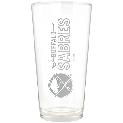Buffalo Sabres Etched 16oz. Vertical Rally Cry Pint Glass