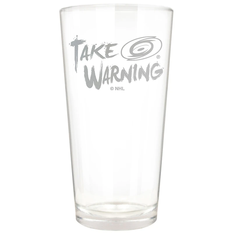 Carolina Hurricanes Etched 16oz. Rally Cry Pint Glass