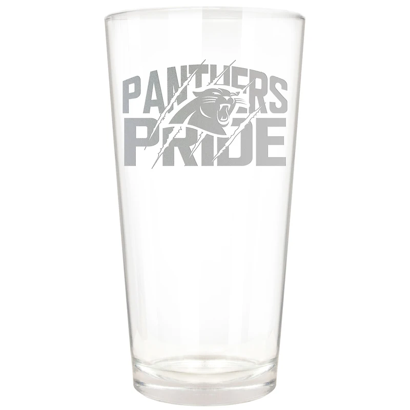 Carolina Panthers Etched 16oz. Rally Cry Pint Glass