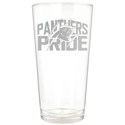Carolina Panthers Etched 16oz. Rally Cry Pint Glass