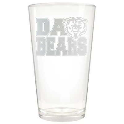 Chicago Bears Etched 16oz. Rally Cry Pint Glass